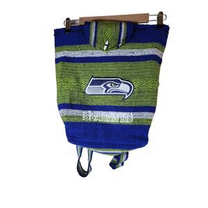 SEATTLE SEAHAWKS BAIA Knit Drawstring Backpack Plastic Closure